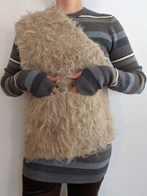 Shaggy One Shoulder Vest