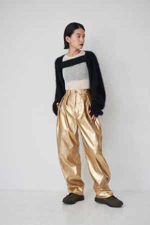 fake leather pants