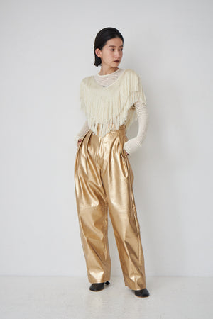 fake leather pants