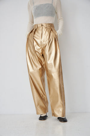 fake leather pants