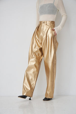 fake leather pants