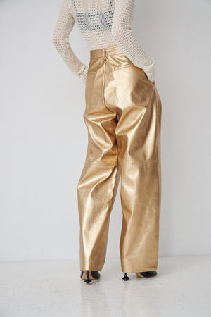 fake leather pants