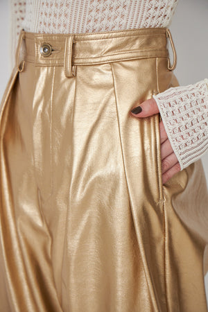 fake leather pants