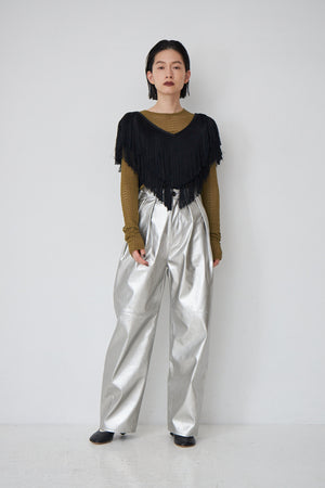 fake leather pants