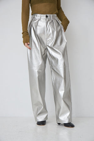 fake leather pants