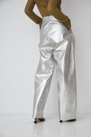 fake leather pants