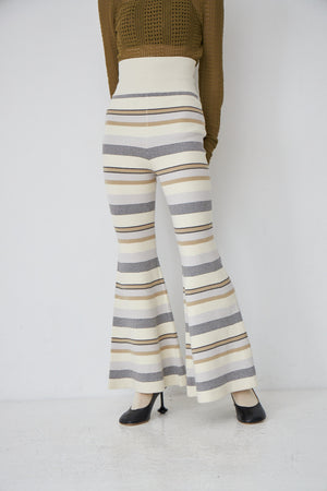 Rib Border Bell Bottoms