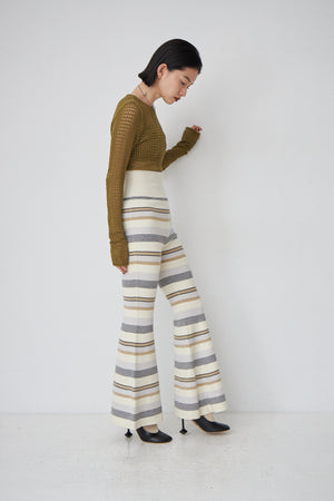 Rib Border Bell Bottoms