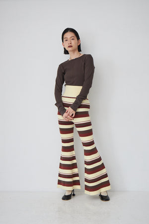 Rib Border Bell Bottoms