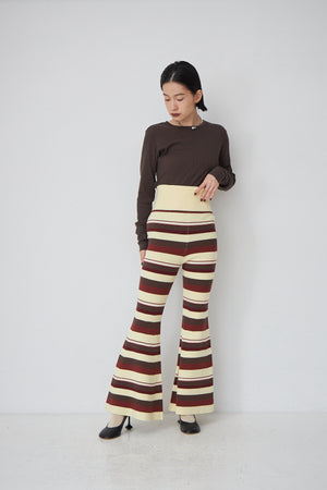 Rib Border Bell Bottoms