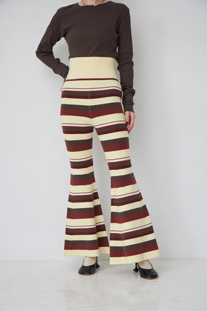 Rib Border Bell Bottoms