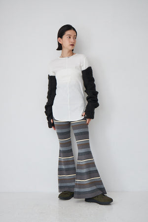 Rib Border Bell Bottoms