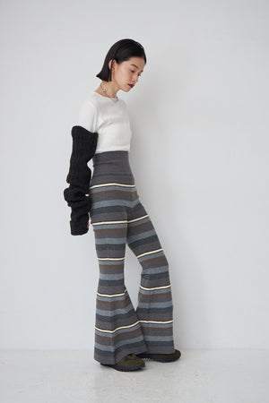 Rib Border Bell Bottoms
