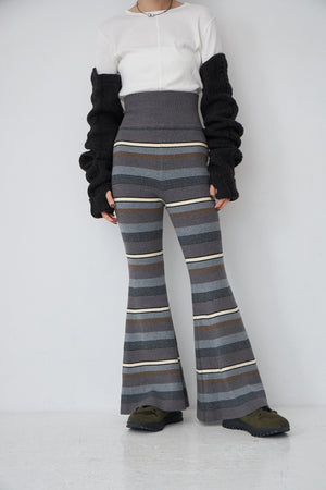 Rib Border Bell Bottoms