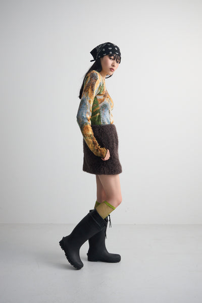 Load image into Gallery viewer, Craft fur Mini skirt