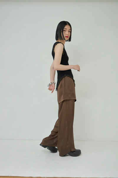 画像をギャラリービューアに読み込む, Frill Lace Knit Tank