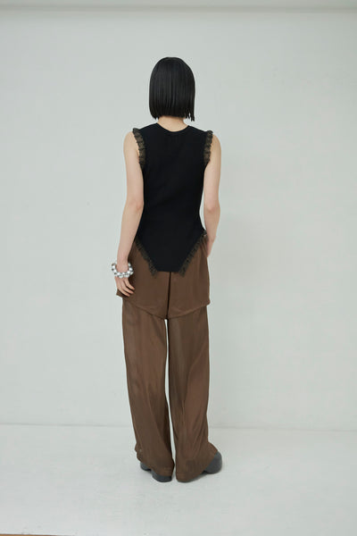 画像をギャラリービューアに読み込む, Frill Lace Knit Tank