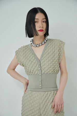 Scale Like knit vest