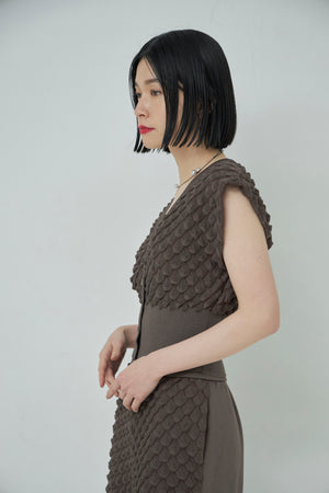 Scale Like knit vest