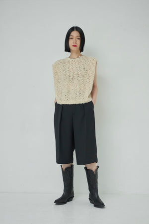 Double Cross Center press shorts
