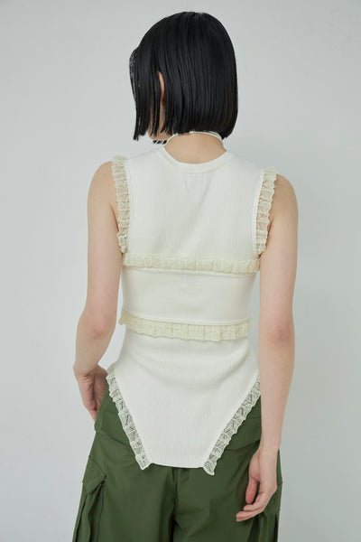 画像をギャラリービューアに読み込む, Frill Lace Tube Bra