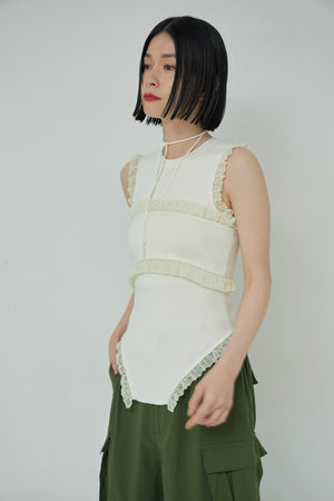 Frill Lace Tube Bra