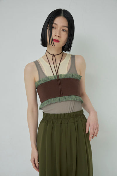 画像をギャラリービューアに読み込む, Frill Lace Tube Bra