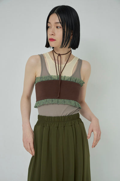 画像をギャラリービューアに読み込む, Frill Lace Tube Bra