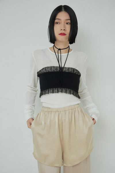 画像をギャラリービューアに読み込む, Frill Lace Tube Bra