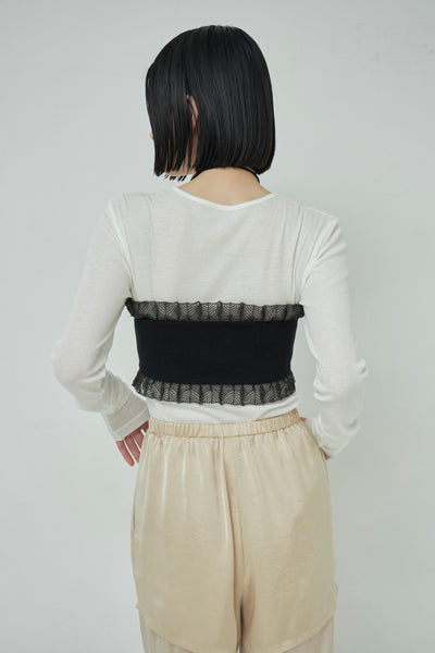 画像をギャラリービューアに読み込む, Frill Lace Tube Bra