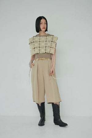 Double Cross Center press shorts