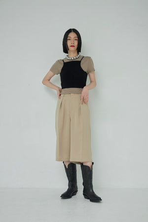 Double Cross Center press shorts