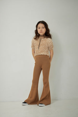 Kids Rib Knit Bell Bottoms