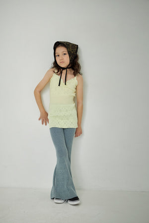 Kids Rib Knit Bell Bottoms