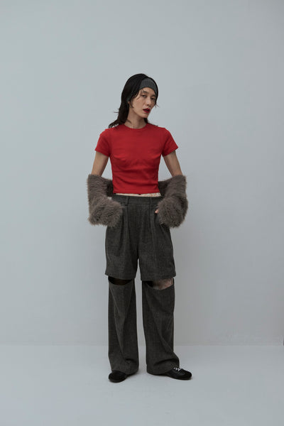 画像をギャラリービューアに読み込む, Check Removable Pants - Glen Check