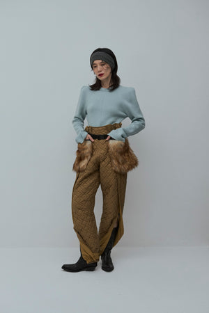 Double Craft Fur Bag