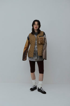 Mole Knit Half Pants