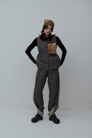 Reversible Craft Fur Pocket Vest