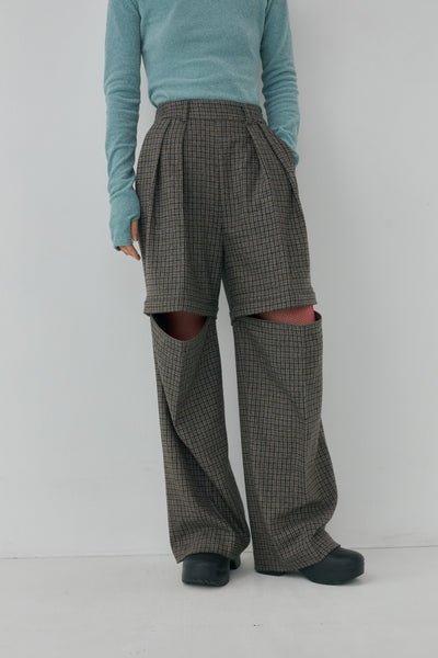 画像をギャラリービューアに読み込む, Check Removable Pants - Gun club Check