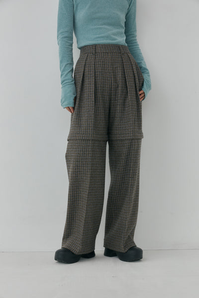 画像をギャラリービューアに読み込む, Check Removable Pants - Gun club Check