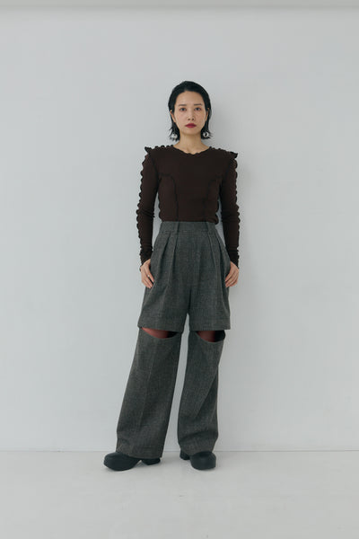 画像をギャラリービューアに読み込む, Check Removable Pants - Glen Check