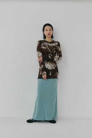 Photo Knit Pullover - B