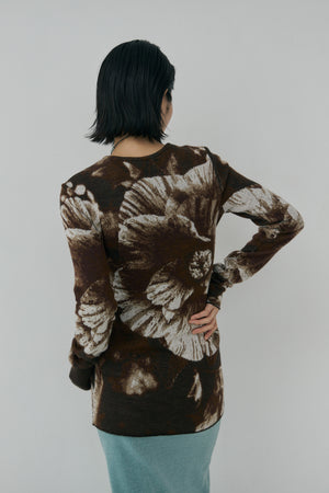 Photo Knit Pullover - B