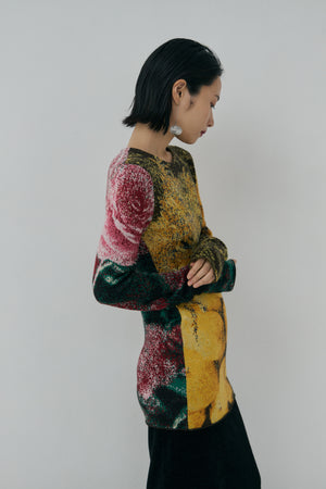 Photo Knit Pullover - A