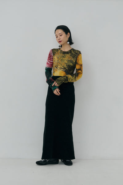 画像をギャラリービューアに読み込む, Mole Knit Maxi Skirt