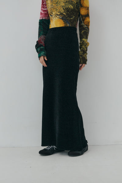 画像をギャラリービューアに読み込む, Mole Knit Maxi Skirt
