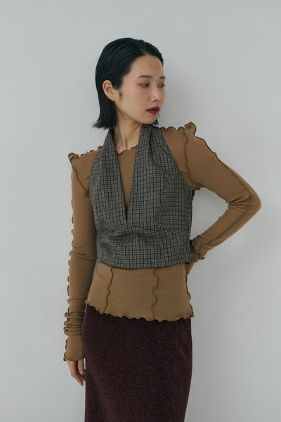 画像をギャラリービューアに読み込む, Check Halter Top