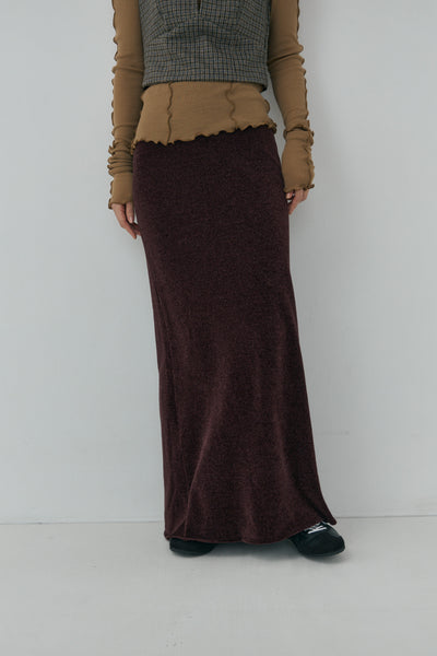 画像をギャラリービューアに読み込む, Mole Knit Maxi Skirt