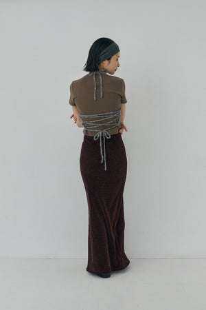 Melange Mohair Halter Top