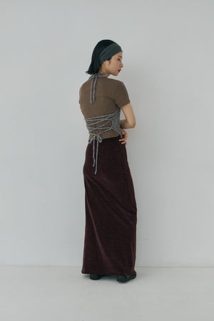 Melange Mohair Halter Top